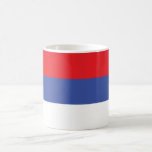 Caneca De Café Bandeira da República Sérvia<br><div class="desc">Bandeira patriótica da República Sérvia</div>
