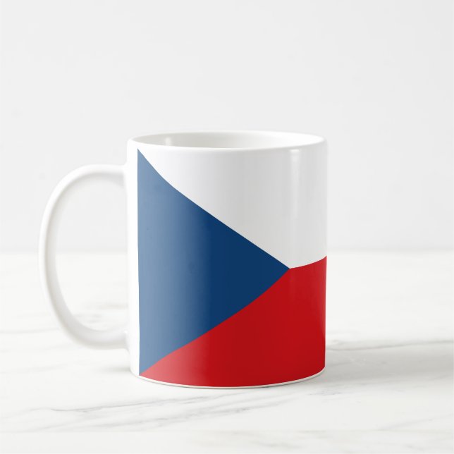 Caneca De Café Bandeira da República Tcheca (Esquerda)