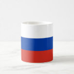 Caneca De Café Bandeira da Rússia<br><div class="desc">Bandeira Patriótica da Rússia.</div>