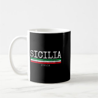 Caneca De Café Bandeira da Sicília Feminina Itália