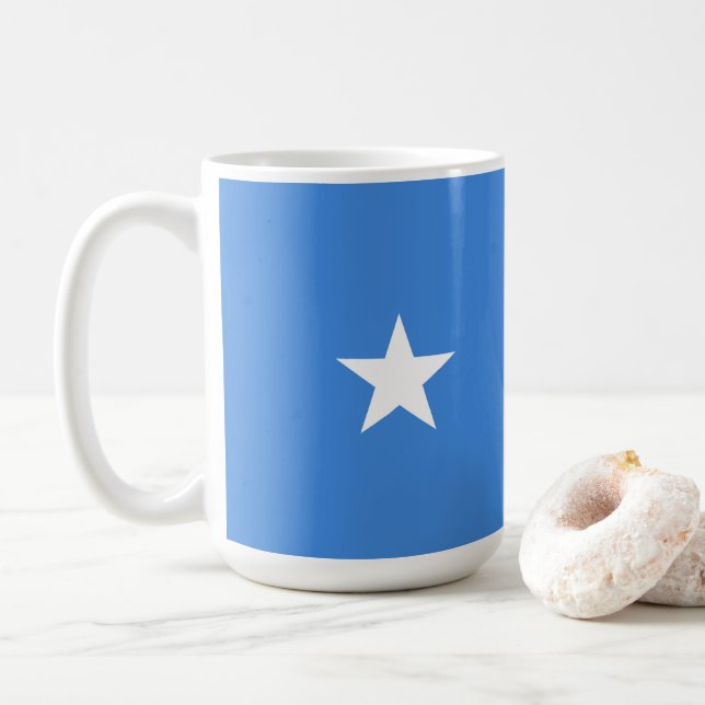 Caneca De Café Bandeira da Somália (Com Donut)