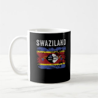 Caneca De Café Bandeira da Suazilândia em desnutrição - Bandeira
