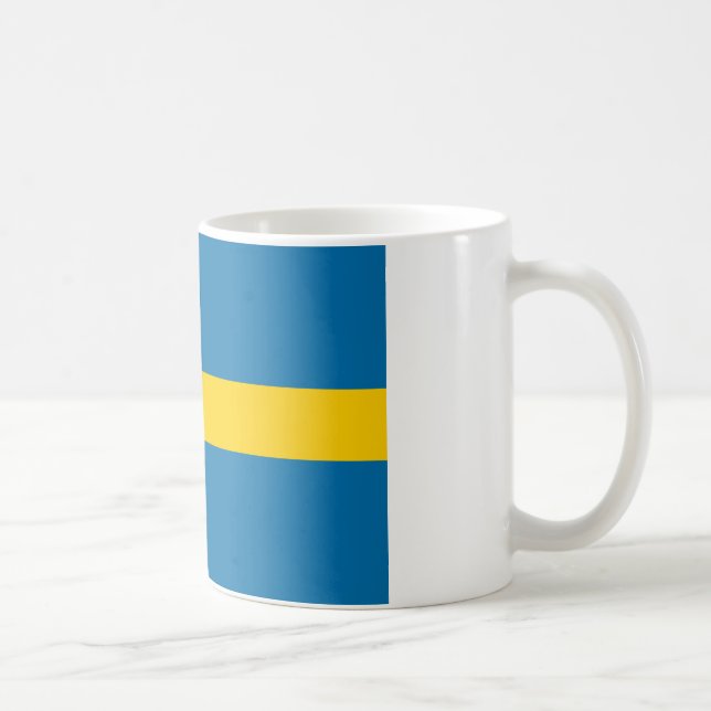 Caneca De Café Bandeira da Suecia (Direita)