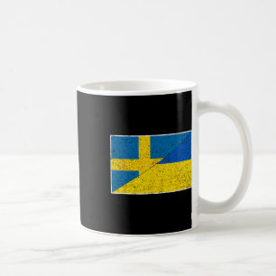 Caneca De Café Bandeira da Suécia Ucrânia Nacionalidade Sueca Ucr