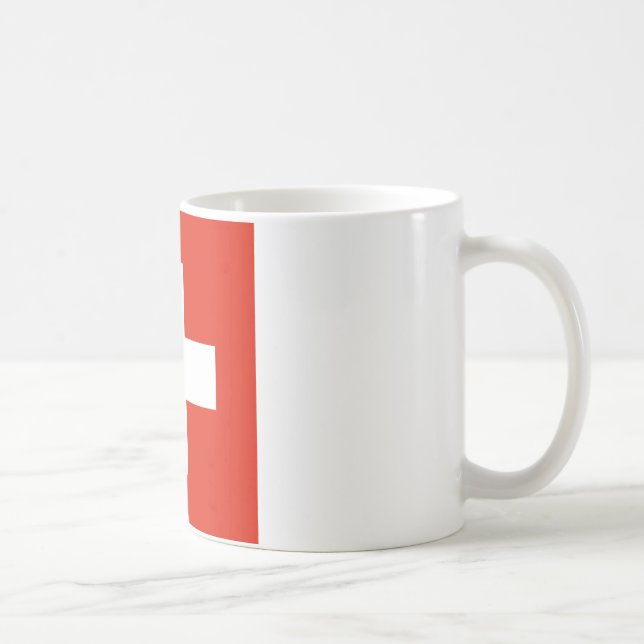 Caneca De Café Bandeira da suiça (Direita)