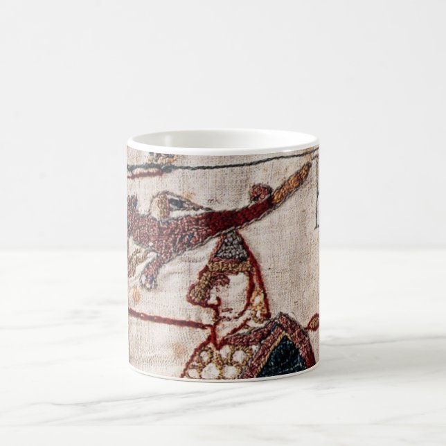 Caneca De Café Bandeira da tapeçaria de Bayeux (Centro)