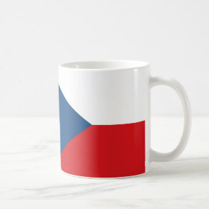 Caneca De Café Bandeira da Tchechia Mata Cerâmica