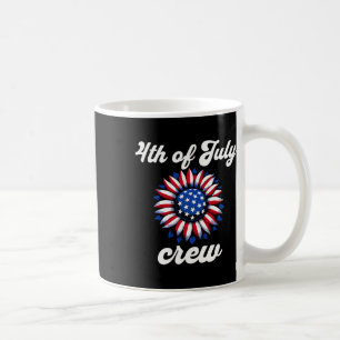Caneca De Café Bandeira Da Tripulação Usa De Julho