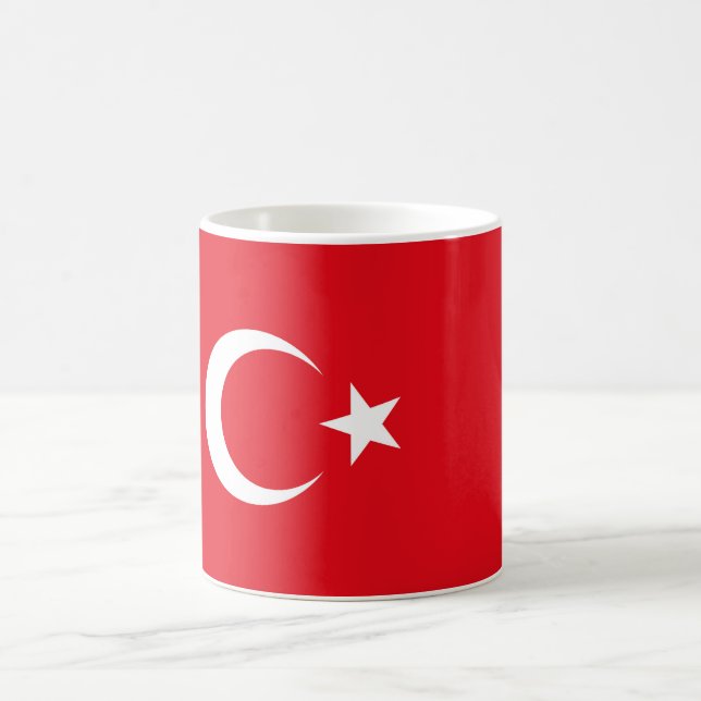 Caneca De Café Bandeira da Turquia (Centro)