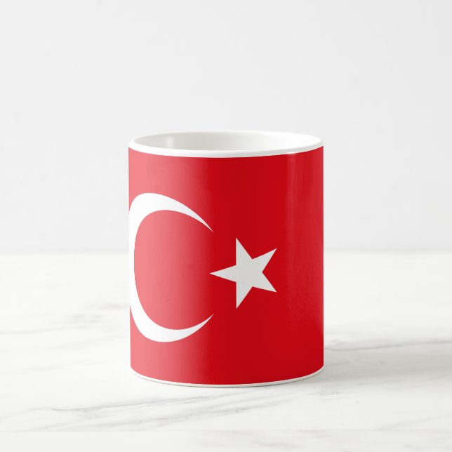 Caneca De Café Bandeira da Turquia (Centro)