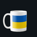 Caneca De Café Bandeira da Ucrânia<br><div class="desc">Bandeira da Ucrânia</div>