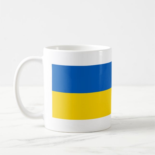 Caneca De Café Bandeira da Ucrânia (Esquerda)