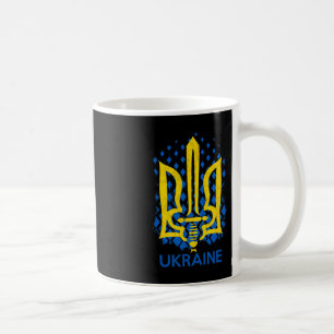 Caneca De Café Bandeira da Ucrânia - Eu Estou Com a Ucrânia Bande