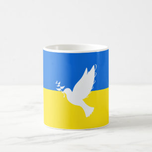 Caneca De Café Bandeira da Ucrânia - Vara da Paz - Liberdade - P