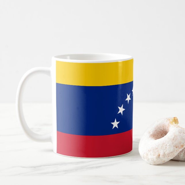 Caneca De Café Bandeira da Venezuela (Com Donut)