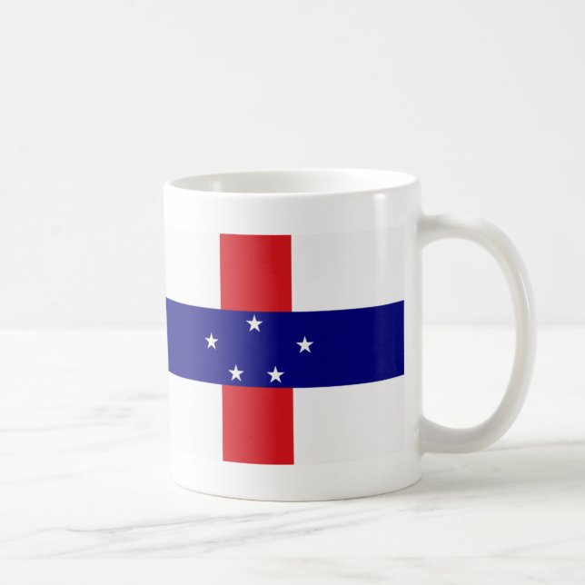 Caneca De Café Bandeira das Antilhas Neerlandesas (Direita)