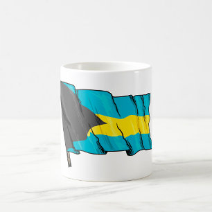 Caneca De Café Bandeira Das Baamas