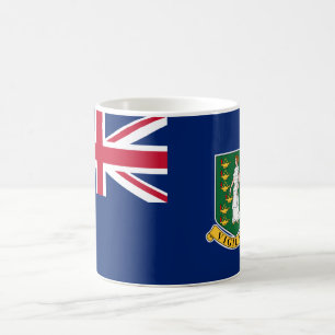 Caneca De Café Bandeira das Ilhas Virgens Britânicas (BVI)