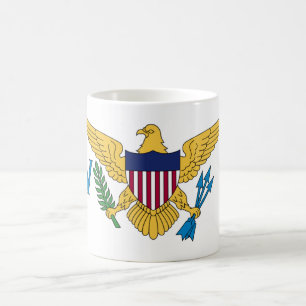 Caneca De Café Bandeira das Ilhas Virgens dos Estados Unidos