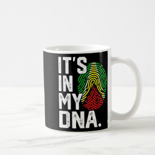 Caneca De Café bandeira das raízes da Guiana impressão digital gr