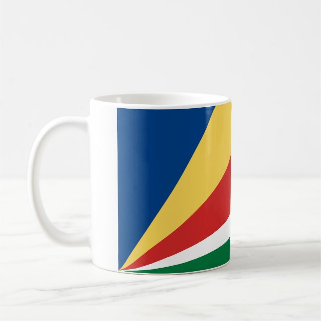 Caneca De Café Bandeira das Seychelles (Esquerda)