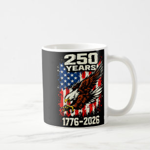 Caneca De Café Bandeira de águia patriótica 250º aniversário EUA