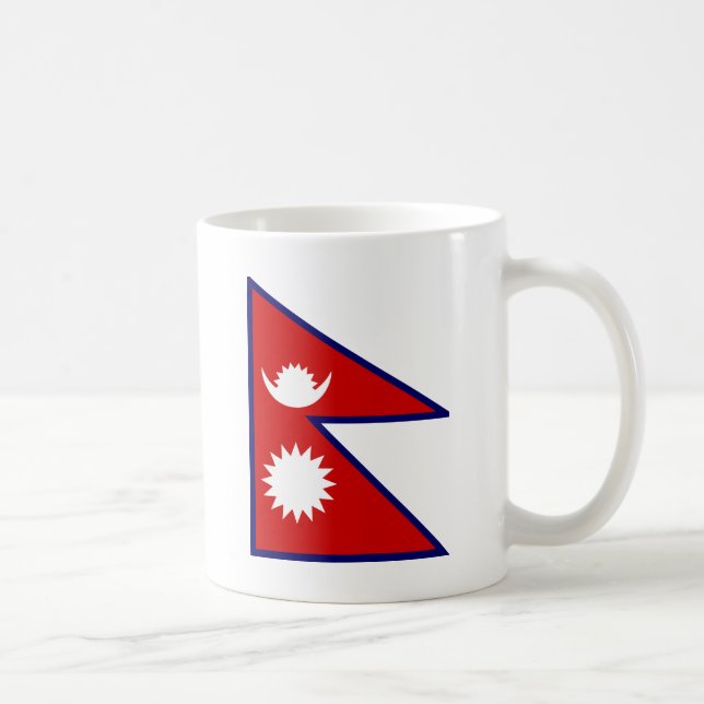 Caneca De Café Bandeira de alta qualidade de Nepal (Direita)