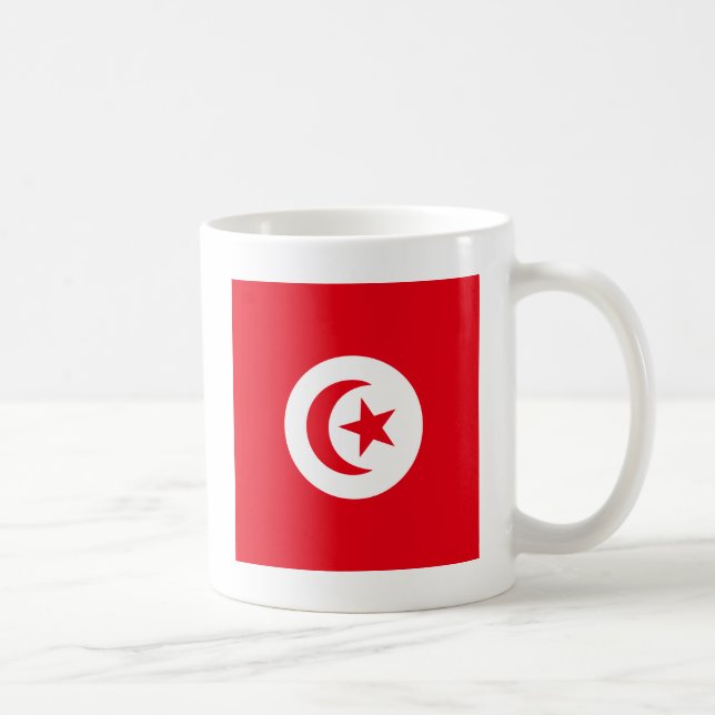 Caneca De Café Bandeira de alta qualidade de Tunísia (Direita)