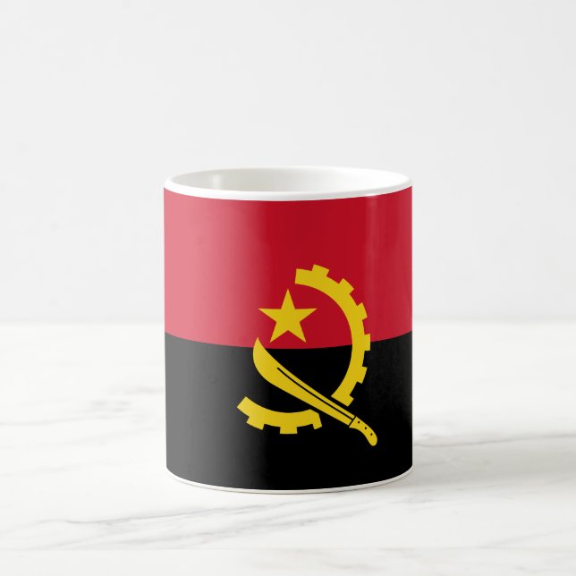 Caneca De Café Bandeira de Angola (Centro)