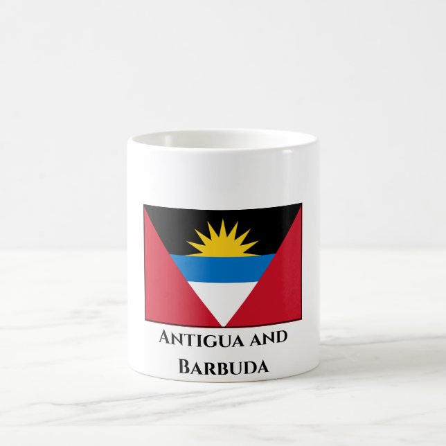 Caneca De Café Bandeira de Antígua e Barbuda (Centro)