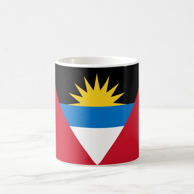 Caneca De Café Bandeira de Antígua e Barbuda (Centro)