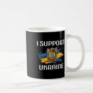 Caneca De Café Bandeira de Apoio à Ucrânia e Símbolo do Povo Ucra