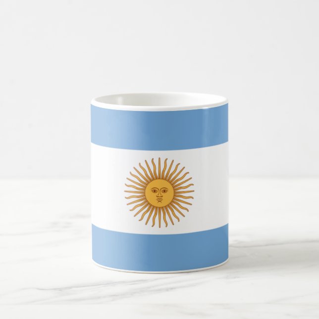 Caneca De Café Bandeira de Argentina (Centro)