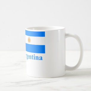 Caneca De Café Bandeira de Argentina com nome