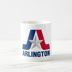 Caneca De Café Bandeira de Arlington, Texas Coffee Mug