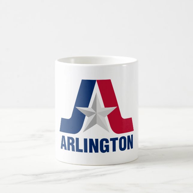 Caneca De Café Bandeira de Arlington, Texas Coffee Mug (Centro)