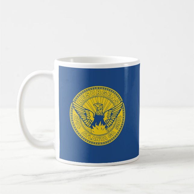 Caneca De Café Bandeira de Atlanta, Georgia Coffee Mug (Esquerda)