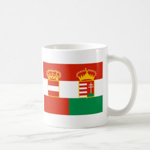 Caneca De Café Bandeira de Áustria Hungria (1869-1918)