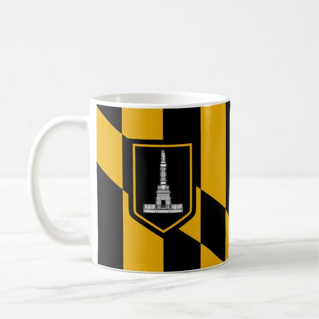 Caneca De Café Bandeira de Baltimore Café Mug (Esquerda)