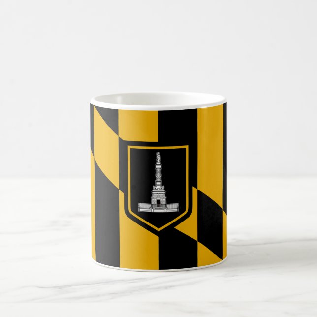 Caneca De Café Bandeira de Baltimore (Maryland, EUA) (Centro)