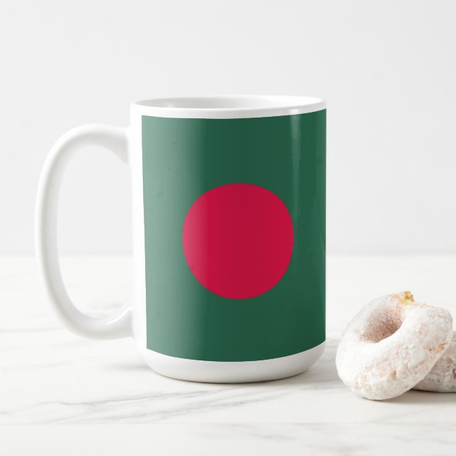 Caneca De Café bandeira de Bangladesh (Com Donut)