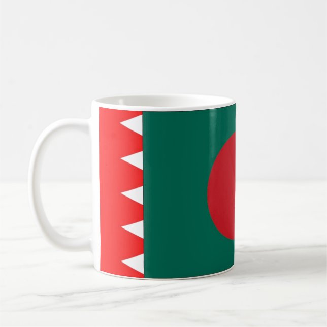 Caneca De Café Bandeira de Bangladesh Mug (Esquerda)
