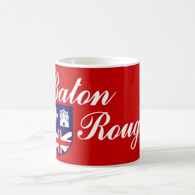 Caneca De Café Bandeira de Baton Rouge (Louisiana) (Centro)