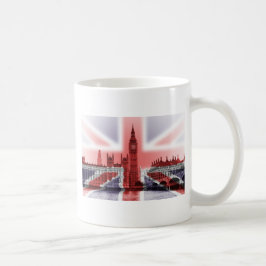 Caneca De Café Bandeira de Big Ben Londres e de Union Jack