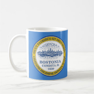 Caneca De Café Bandeira de Boston, Massachusetts