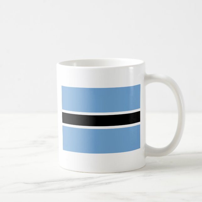 Caneca De Café Bandeira de Botswana (Direita)