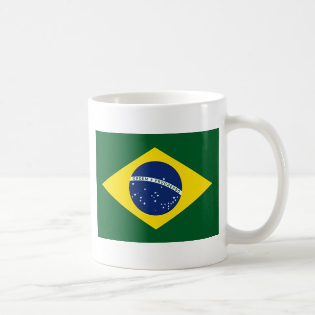 Caneca De Café Bandeira de Brasil (Direita)