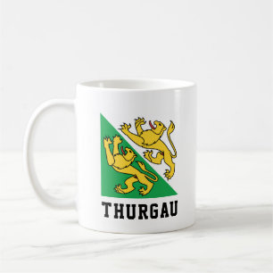 Caneca De Café Bandeira de Canton Thurgau, Suiça