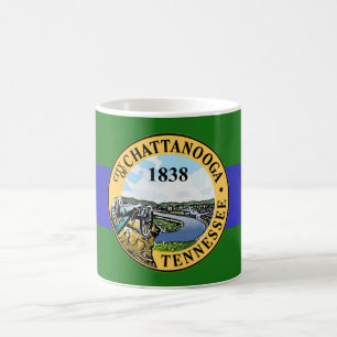 Caneca De Café Bandeira de Chattanooga, Tennessee