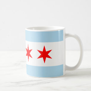 Caneca De Café Bandeira de Chicago da lembrança